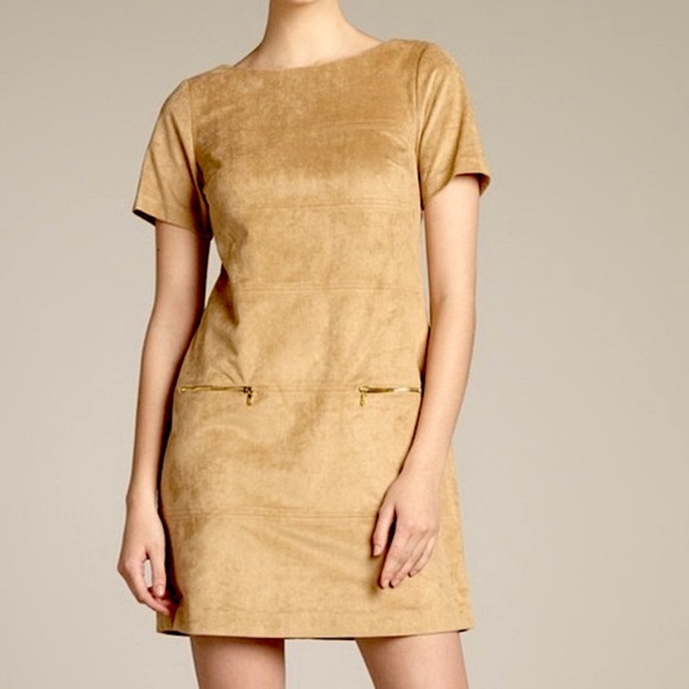 Phoebe Couture Faux Suede Dress